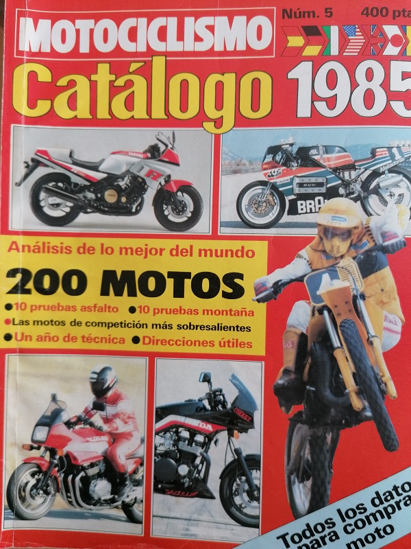 Portada Catalogo Motociclismo 1985
